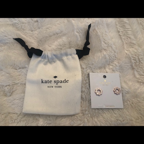- BNWT  and dust bag Kate Spade Full Circle earrings - Picture 3 of 5